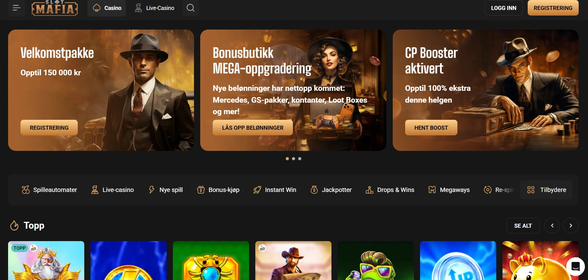 SlotMafia Casino med kampanjer og bonustilbud