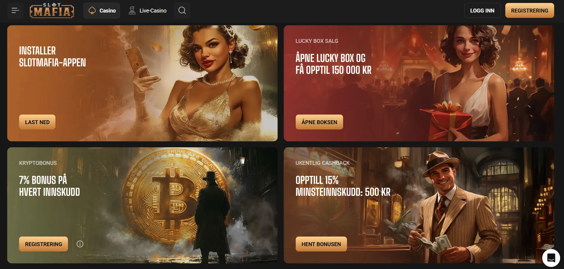 SlotMafia med belønninger og eksklusive casinotilbud